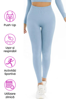  COLANTI MODELATORI CU TALIE INALTA COMPRESIVI, BABY BLUE