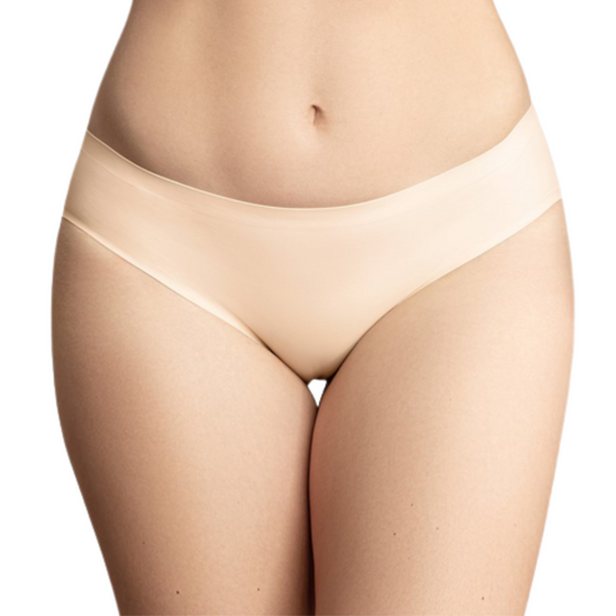 Lenjerie Intima Cu Push-Up, Talie Joasa, Beige