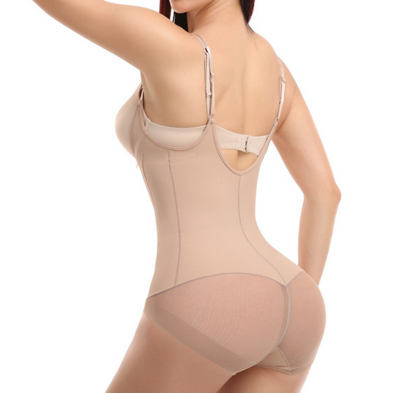 BODY MODELATOR CU BRETELE SUBTIRI, beige