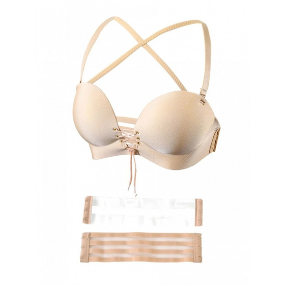 Sutien cu push-up, Beige