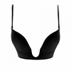 Sutien cu decolteul adanc cu bretele, Black