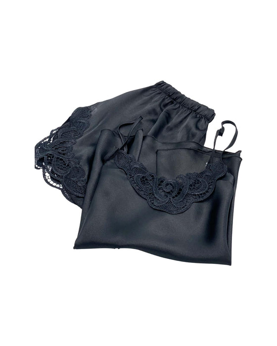 Pijama Din Satin, Black